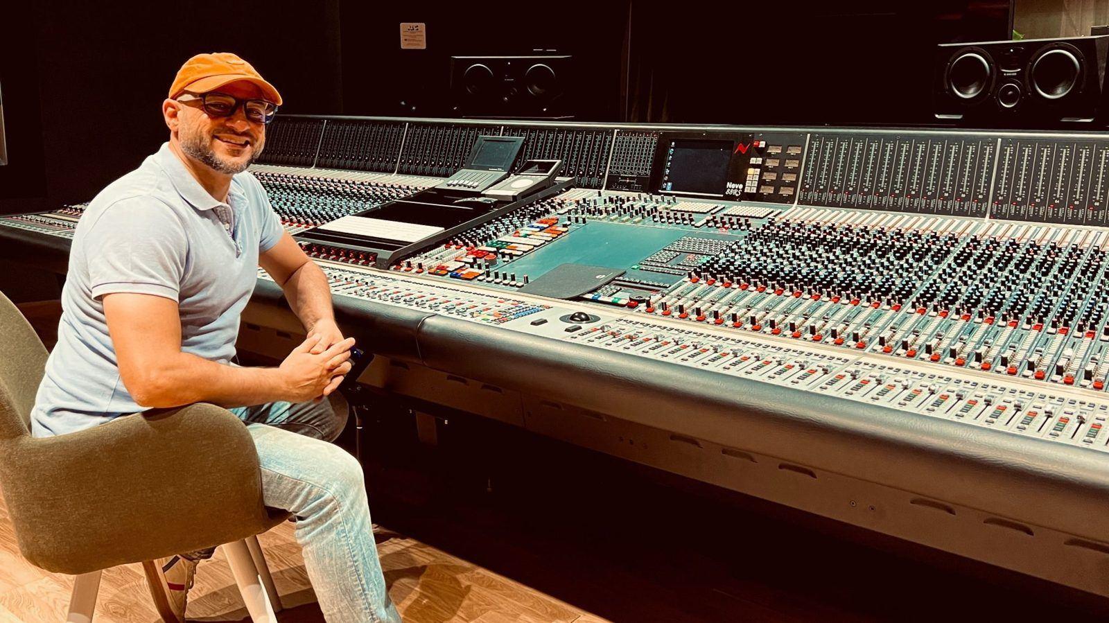 Ahmed at a Neve console