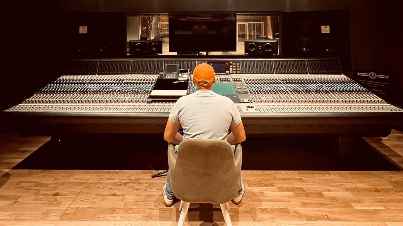 Ahmed at a Neve console