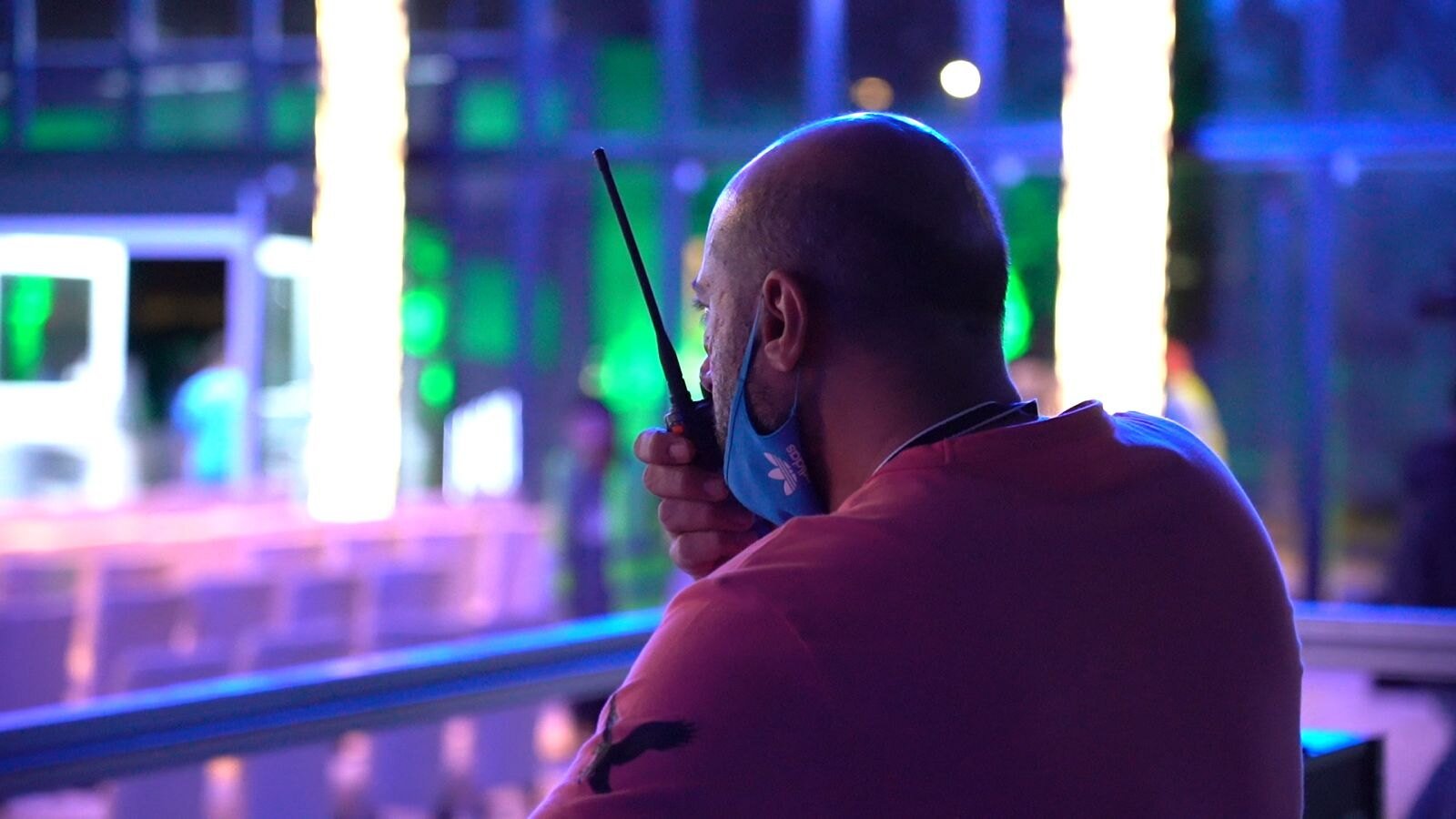 Ahmed on the radio during a live show