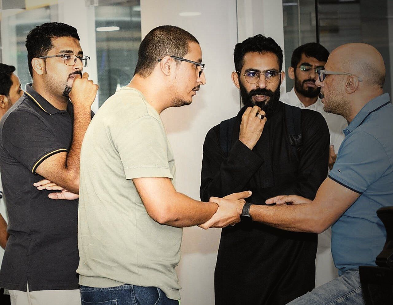 Ahmed with participants of the Sound Professional course